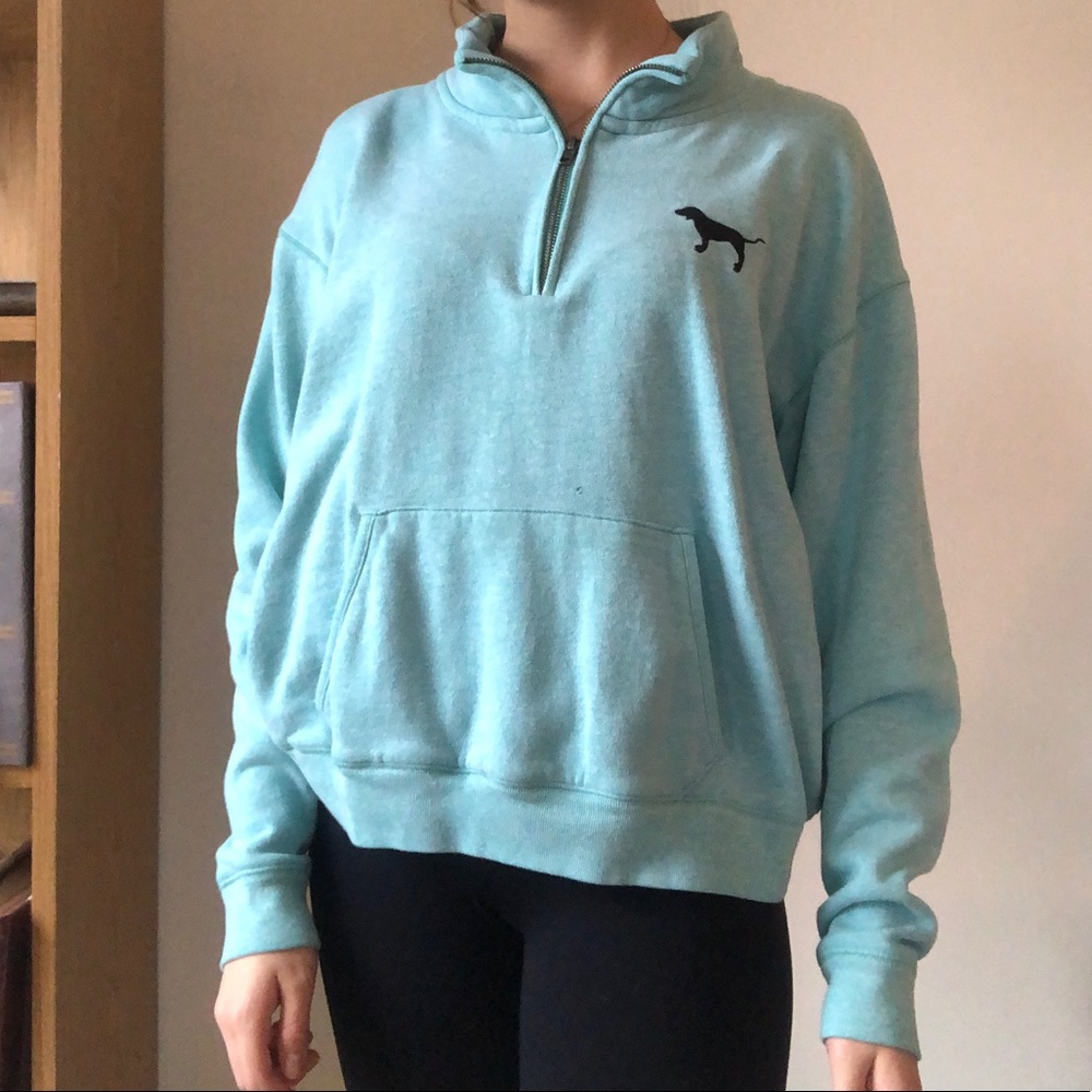 Pink Victoria’s Secret quarter zip